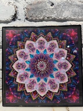 Mandala Gemstone Beaded Wall Art